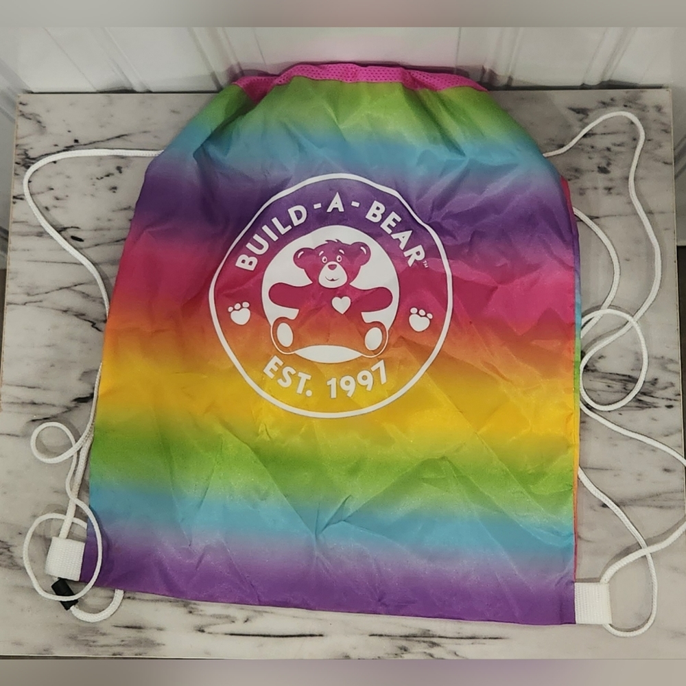 Build-A-Bear rainbow nylon sling bag